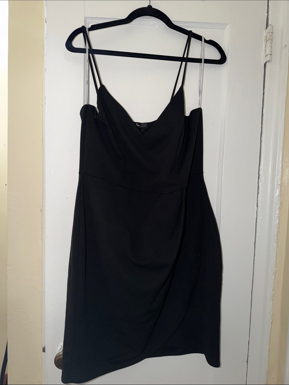 Lulu's Black Spaghetti-Strap Mini Dress